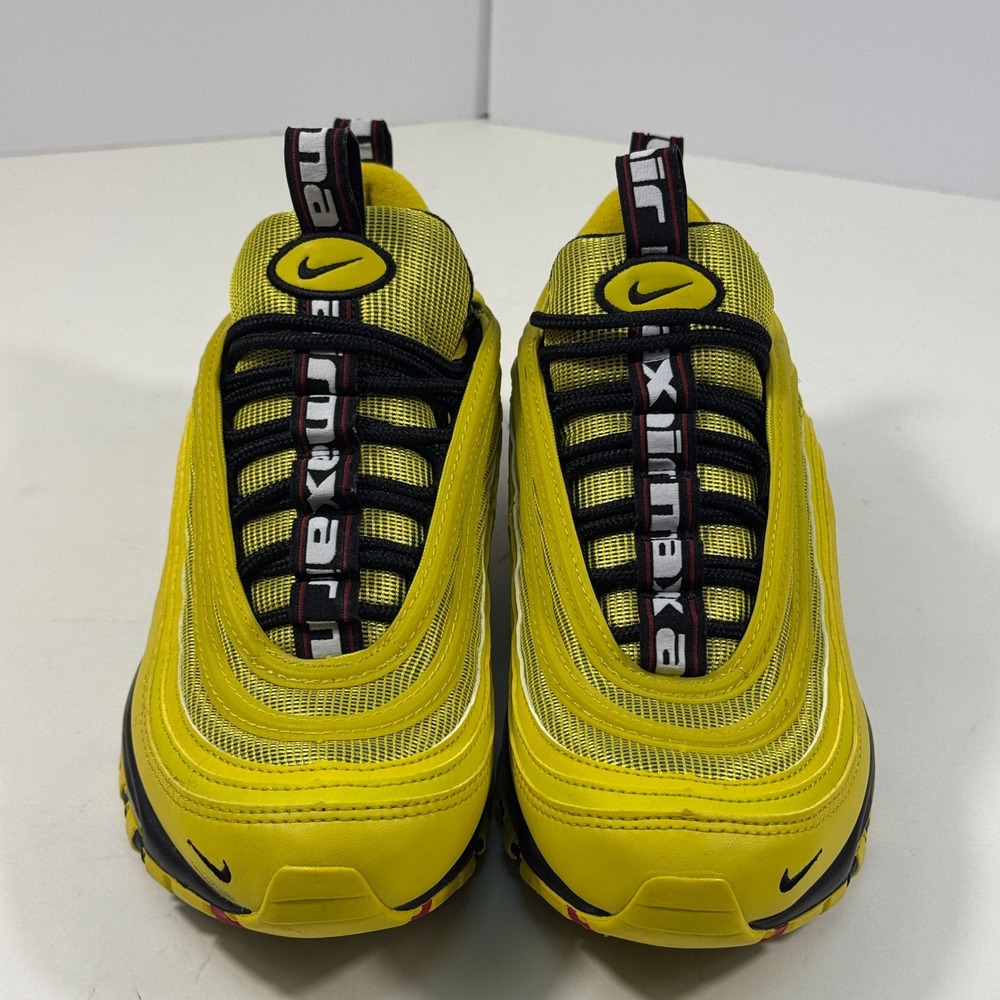 Nike Air Max 97 GS Yellow Black Running Shoes‎ Youth 6Y - Picture 9 of 10